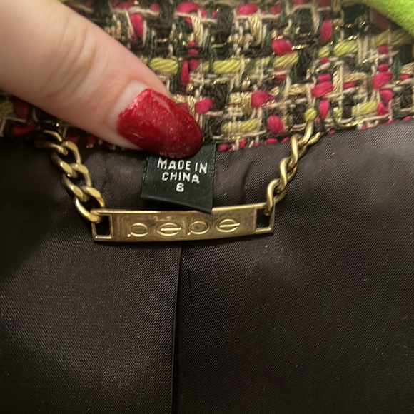 BeBe Tweed Jacket Pink Brown - Picture 3 of 3